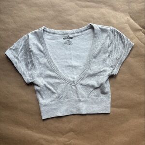 Garage Heather Gray V-Neck Tee